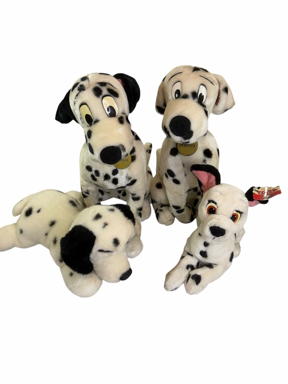 Disney 101 Dalmatians Plush Pack - Pongo, Perdita, Spot, Wizzer